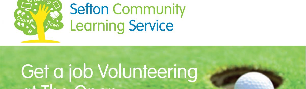 Get a job Volunteering at The Open
