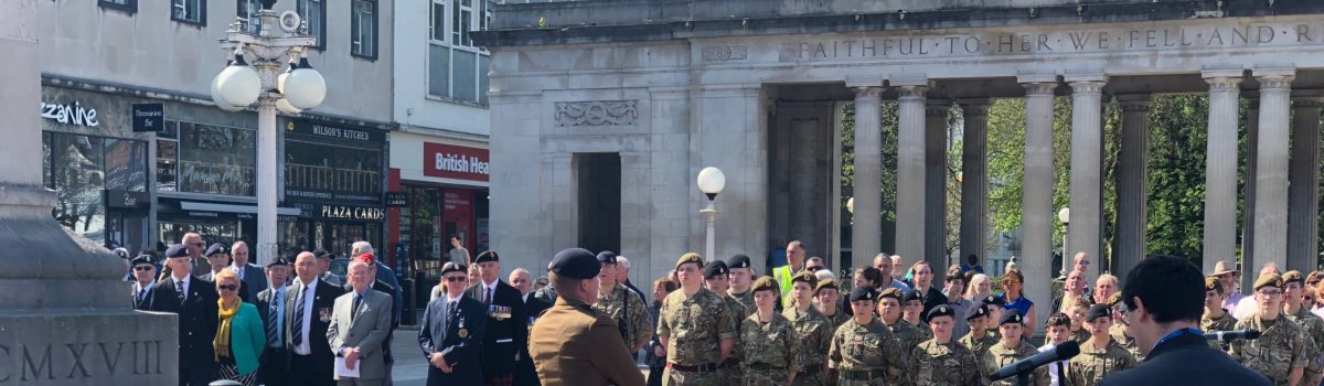 Southport falls silent to honour Victoria Cross hero