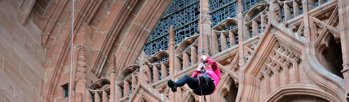 Mayor takes on Liverpool Cathedral abseil for charity