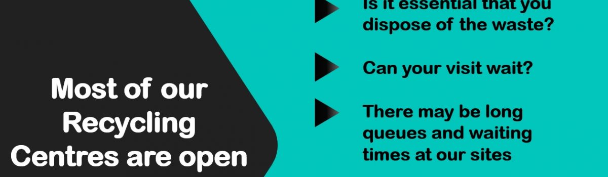 Household Waste Recycling Centres to stay open during second national lockdown