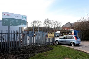 car at recycling centre