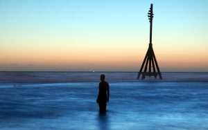 The tide at Crosby beach
