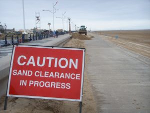 Sand clearance at Southport