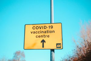 covid19 vaccination centre sign