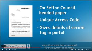 Still from video explaining about the Energry Rebate registration letter