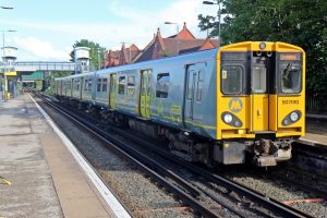 El Pollock&nbsp;/&nbsp;Merseyrail Class 507, 507010, Birkenhead North railway station