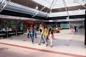 Shoppers in the Bootle Strand Shopping Centre