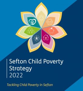 Cover of the Sefton Council Child Poverty Strategy