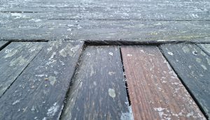 Ice damage on Southport pier