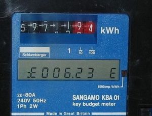 An electricity prepayment meter. Photo: Caroline Ford