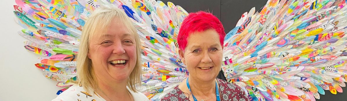 Angel Wing art installation highlights the need for more local people to look after children and young people in Sefton