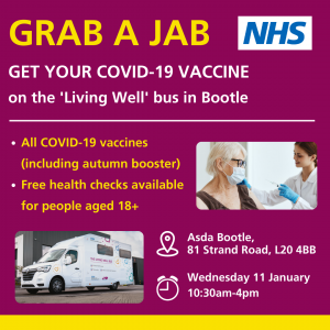 Living Well bus graphic