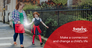 Make a connection Fostering graphic