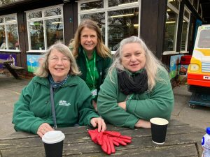 Carol, Justine and Julia at a Southport Macmillan Centre Parkrun