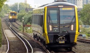 Class 777 Merseyrail train at Sandhills