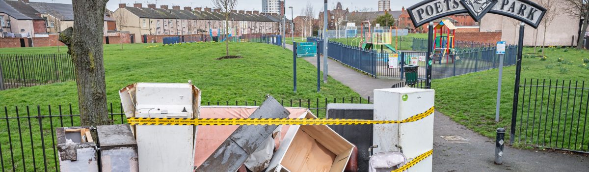Sefton Council stage fly-tip to raise profile of the issue locally